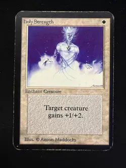 Magic The Gathering: Alpha Holy Strength MTG Alpha - Image 1