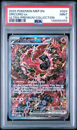 2025 POKEMON MEP ULTRA-PREMIUM COLLECTION ORICORIO EX PSA 9 - Image 1