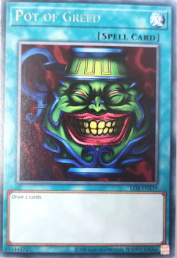 Pot of Greed LOB-EN119 Rare YuGiOh TCG Card - Image 1