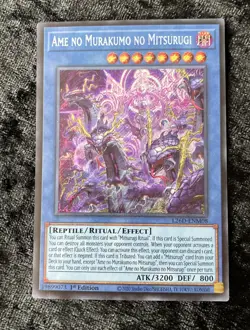 AME NO MURAKUMO NO MITSURUGI SECRET RARE L26D-ENM08 NEAR MINT YUGIOH - Image 1