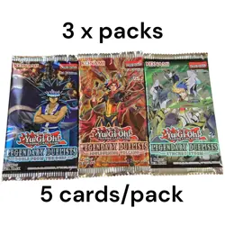 3X Yu-Gi-Oh Legendary Duelists Booster Packs Factory Sealed - Image 1