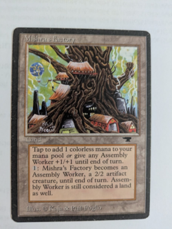 Mishra's Factory (Spring) Antiquities MTG Moderate Play Free shipping w tracking - Image 1