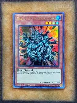 Yugioh Manju of the Ten Thousand Hands GFP2-EN099 Ultra Rare 1st Ed NM - Image 1