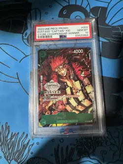 One Piece 2023 Promo Eustass "Captain" Kid Store Championship Winner PSA 10 - Image 1