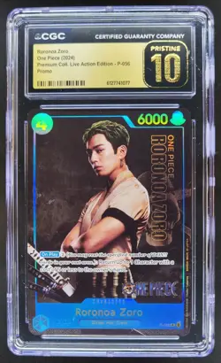2024 ONE PIECE RORONOA ZORO LIVE ACTION PROMO P-056 CGC 10 PRISTINE TL3 - Image 1