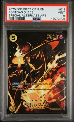 Portgas.D.Ace (SP) ST13-011 Legacy of the Master Foil PSA 9 Mint - Image 1