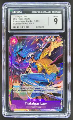 2026 ONE PIECE TRAFALGAR LAW PROMO ILLUSTRATION BOX P-093 CGC 9 TL3 - Image 1