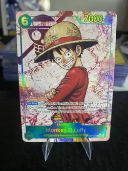 Monkey D. Luffy OP13-118 SEC Alt Art One Piece Carrying On His Will English Foil - Image 1