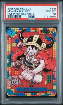 2025 ONE PIECE SIMPLIFIED CHINESE ONE PIECE DAY VOL.2 MONKEY D. LUFFY PSA 10 - Image 1