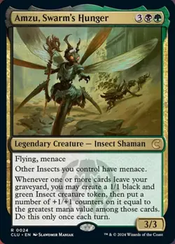 [1x] Amzu, Swarm's Hunger Near Mint, English Ravnica: Clue Edition Singles MTG M - Image 1
