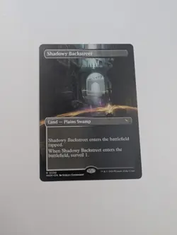 MTG - Shadowy Backstreet (Borderless) - Murders at Karlov Manor NM/M Condition - Image 1