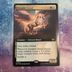 Seraphic Steed (REGULAR) x1 - MTG Outlaws of Thunder Junction OTJ #364 - Image 1