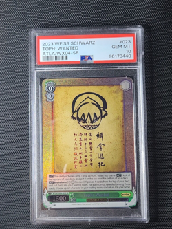 Weiss Schwarz Avatar the Last Air Bender Toph: Wanted SR PSA 10 - Image 1