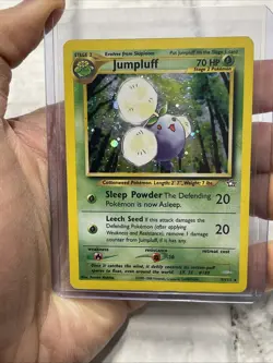 Jumpluff 7/111 Neo Genesis Holo Rare 2000 WotC Vintage Pokemon TCG Card MP Vtg - Image 1