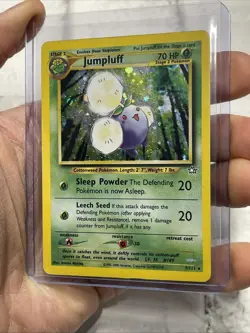 Jumpluff 7/111 Neo Genesis Holo Rare 2000 WotC Vintage Pokemon TCG Card MP Vtg - Image 2