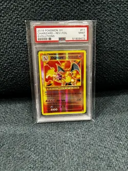 Charizard 11/108 Evolutions Reverse Holo Japanese pokemon card PSA 9 used - Image 3