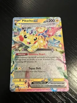 Pokemon Surging Sparks TCG Pikachu EX Double Rare Holo Card 057/191 SSP - Image 1