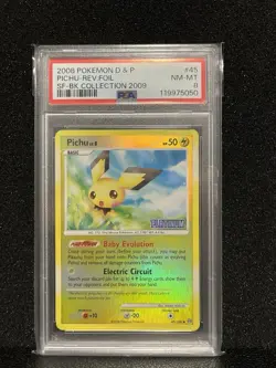 Pichu Platinum Burger King Promo Reverse Holo PSA 8 045/100 Pokemon TCG Card - Image 1