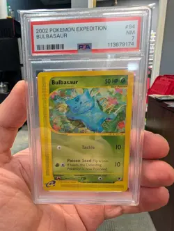 2002 Expedition Bulbasaur 94/165 PSA 7 NM Near Mint Pokemon Card WOTC Vintage - Image 1
