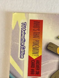 RAICHU #26 Pokemon Card TCG Topps TV Animation - Image 5