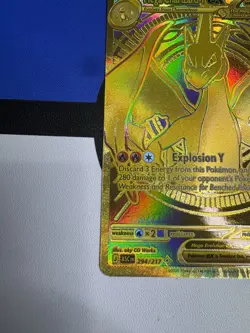 Mega Charizard Y EX No. 294/217 Ascended Heroes Pokemon Card Gold - Image 4