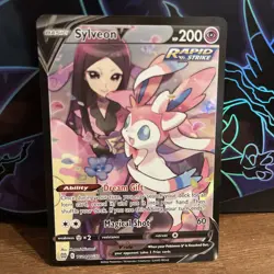 Pokemon Card Sylveon V TG14/TG30 Ultra Rare Sword Shield Brilliant Stars Singles - Image 2