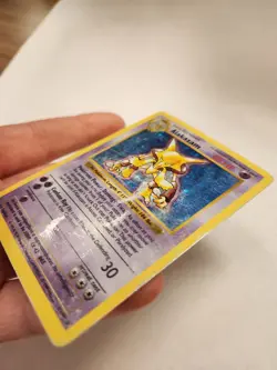 Pokemon Alakazam TCG Holo Rare Card Base Set, Shadowless, 001/102 - Image 3