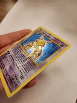 Pokemon Alakazam TCG Holo Rare Card Base Set, Shadowless, 001/102 - Image 4