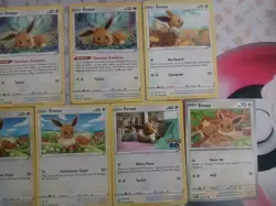 Eevee Evolution Lot (13 Cards)- Leafeon Glaceon Espeon Umbreon Common- Rare NM - Image 3
