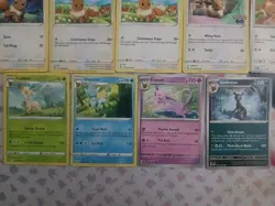 Eevee Evolution Lot (13 Cards)- Leafeon Glaceon Espeon Umbreon Common- Rare NM - Image 4