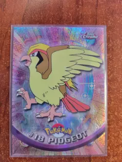 2000 Pokemon Topps Chrome Series 1 Pidgeot #18 Foil SPECTRA Holo Card RARE - Image 1