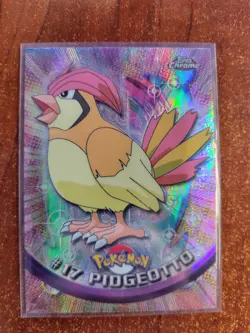 2000 Pokemon Topps Chrome Series 1 Pidgeotto #17 Foil SPECTRA Holo Card RARE - Image 1