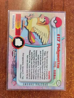 2000 Pokemon Topps Chrome Series 1 Pidgeotto #17 Foil SPECTRA Holo Card RARE - Image 2