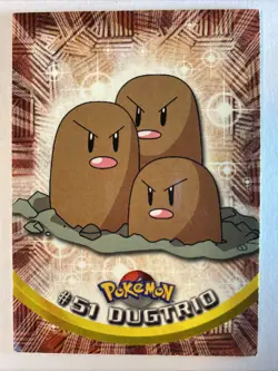 DUGTRIO #51 Pokemon Card TCG Topps TV Animation - Image 1