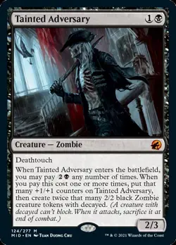 Tainted Adversary [Innistrad: Midnight Hunt] Magic MTG - Image 1