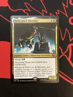 Dark Leo & Shredder Teenage Mutant Ninja Turtles Mythic 0142 MTG TMT EN NM - Image 1