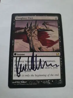 Slaughter Pact Artist Proof SIGNED By Kev Walker Magic The Gathering - Image 1