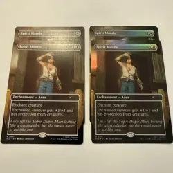 4x Spirit Mantle (2 Foil) MINT Secret Lair SLD MTG Rare Unplayed Borderless x4 - Image 1
