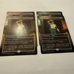 4x Spirit Mantle (2 Foil) MINT Secret Lair SLD MTG Rare Unplayed Borderless x4 - Image 2