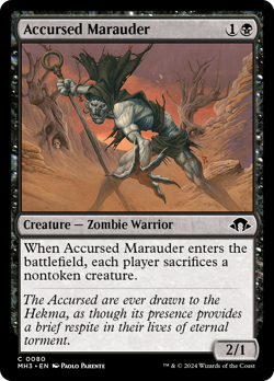 Accursed Marauder (REGULAR) x1 - MTG Modern Horizons 3 MH3 #80 - Image 1