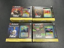 MTG Commander Deck - SEALED Fallout Deck Case (Set of 4 Decks) - Image 1