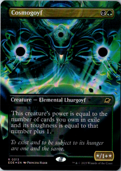 Cosmogoyf (Borderless) R Edge of Eternities 313 FOIL Near Mint - Image 1