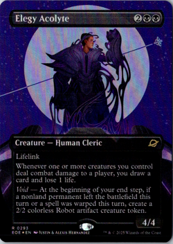 Elegy Acolyte (Borderless) R Edge of Eternities 293 FOIL Near Mint - Image 1