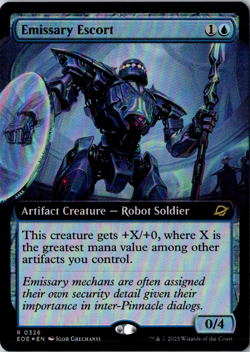Emissary Escort (Extended Art) R Edge of Eternities 326 FOIL Near Mint - Image 1