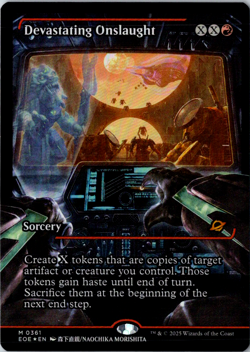 Devastating Onslaught () (Showcase) M Edge of Eternities 361 FOIL Near Mint - Image 1
