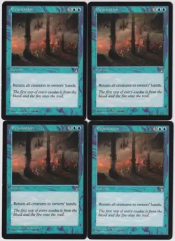 MTG 4X Evacuation X4 Stronghold Magic - (3X LP/MP & 1X HP) - Image 1