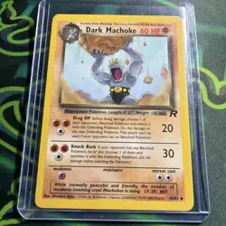 Pokemon TCG | Dark Machoke - 40/82 Non-Holo | Team Rocket Set 2000 | Vintage - Image 1