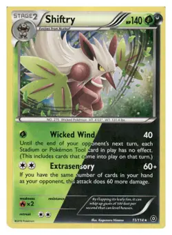 Shiftry 11/114 Holo Rare Steam Siege Pokemon Near Mint - Image 1
