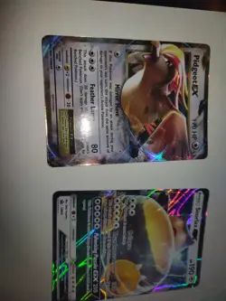 Jumbo Pokemon Card LOT! Pidgeot EX 170 HP, Snorlax 190 HP, Thundurus EX 170 HP - Image 2