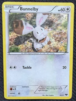 Pokemon Bunnelby McDonalds 2014 Promo Card 10/12 NM Holo foil McDonald's - Image 3